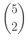 $ \binom{5}{2}$