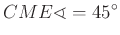 $ CME\sphericalangle=45^{\circ}$
