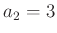 $ a_{2}=3$