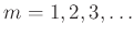 $ m=1,2,3,\ldots$