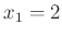 $ x_{1}=2$