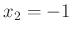 $ x_{2}=-1$