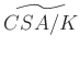 $ \widetilde{CSA/K}$