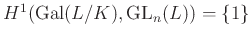 $ H^1(\operatorname{Gal}(L/K),\operatorname{GL}_n(L))=\{1\}$