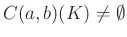 $ C(a,b)(K)\neq\emptyset$