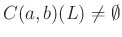 $ C(a,b)(L)\neq\emptyset$