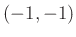 $ (-1,-1)$