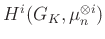 $ H^i(G_K,\mu_n^{\otimes i})$