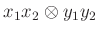$ x_1x_2\otimes y_1y_2$