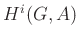 $ H^i(G,A)$