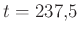 $ t=237{,}5$