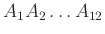 $ A_{1}A_{2}\ldots A_{12}$