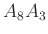 $ A_{8}A_{3}$