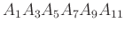 $ A_{1}A_{3}A_{5}A_{7}A_{9}A_{11}$