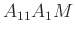 $ A_{11}A_{1}M$