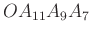 $ OA_{11}A_{9}A_{7}$