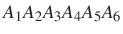 $ A_1A_2A_3A_4A_5A_6$