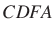 $ CDFA$
