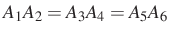 $ A_1A_2=A_3A_4=A_5A_6$