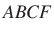 $ ABCF$