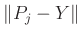 $ \Vert P_{j}-Y\Vert$