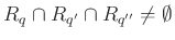 $ R_q \cap R_{q'} \cap R_{q''} \neq \emptyset$