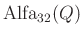 $ \operatorname{Alfa}_{32}(Q)$