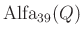 $ \operatorname{Alfa}_{39}(Q)$