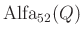 $ \operatorname{Alfa}_{52}(Q)$