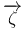 $ \overrightarrow{\zeta}$