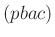 $ (pbac)$