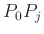 $ P_{0}P_{j}$
