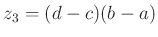 $ z_3=(d-c)(b-a)$