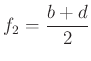 $ f_{2}=\dfrac{b+d}{2}$