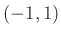 $ (-1,1)$