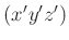 $ (x'y'z')$