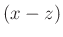 $ (x-z)$