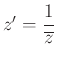 $ z'=\dfrac{1}{\overline{z}}$