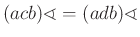 $ (acb)\sphericalangle=(adb)\sphericalangle$
