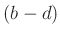 $ (b-d)$