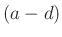 $ (a-d)$