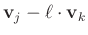 $ \mathbf{v}_j-\ell\cdot \mathbf{v}_k$