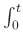 $ \int_0^t$