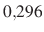 $ 0{,}296$
