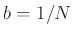 $ b=1/N$