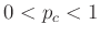 $ 0<p_c<1$