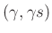 $ (\gamma,\gamma s)$