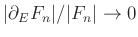 $ {\vert\partial_E F_n\vert} / {\vert F_n\vert} \to 0$