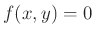 $f(x,y)=0$