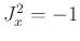 $J_x^2=-1$